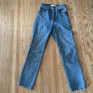 Abercrombie and Fitch Ultra High Rise Ankle Straight Jeans